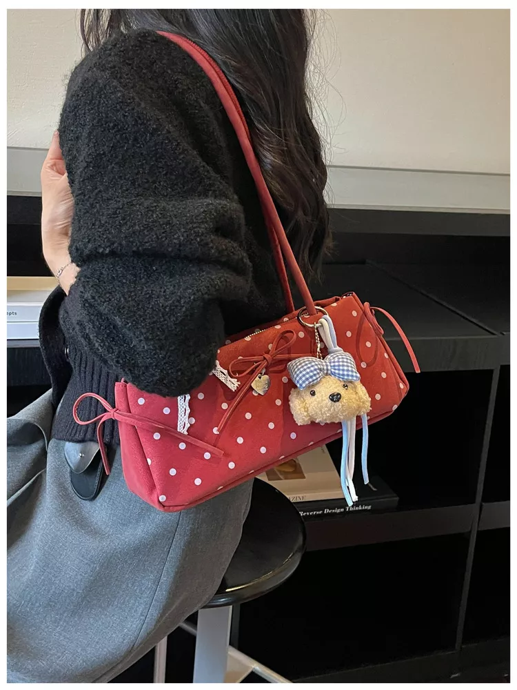 Polka Dot Shoulder Bag, image 6