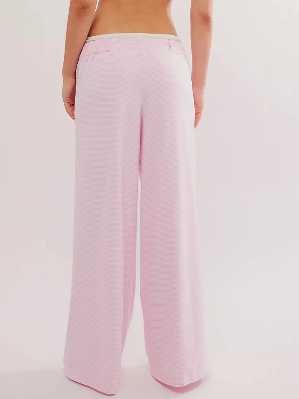Drawstring Striped Wide Leg Pants, image 6