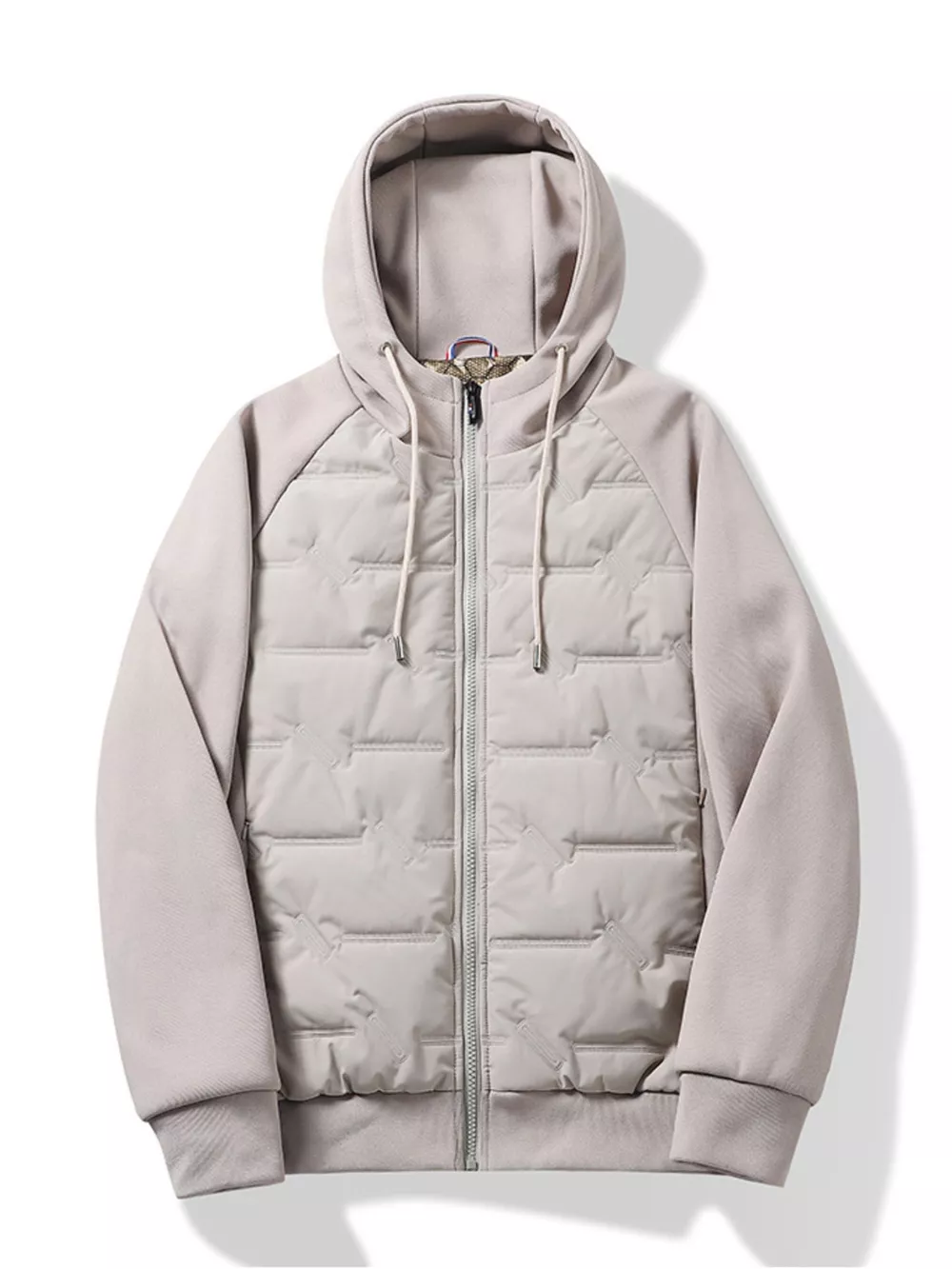 Men's Plus Size Hooded Padded Front Zip-Up Jacket, image 5