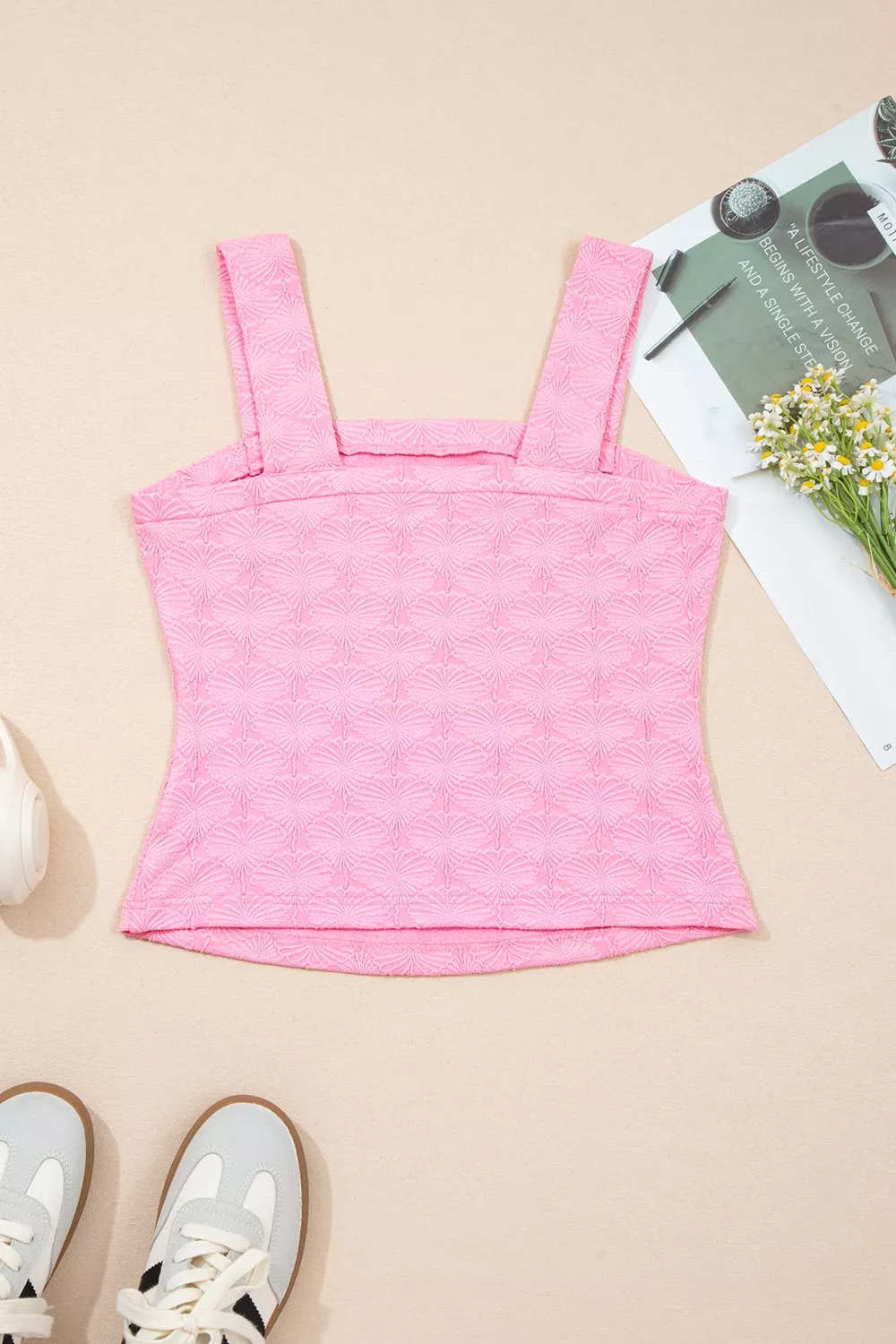 Textured Square Neck Tank, image 4