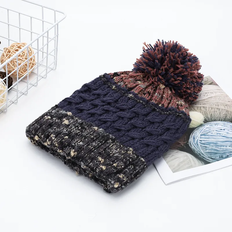 Contrast Thermal Hat with Pompom, image 3