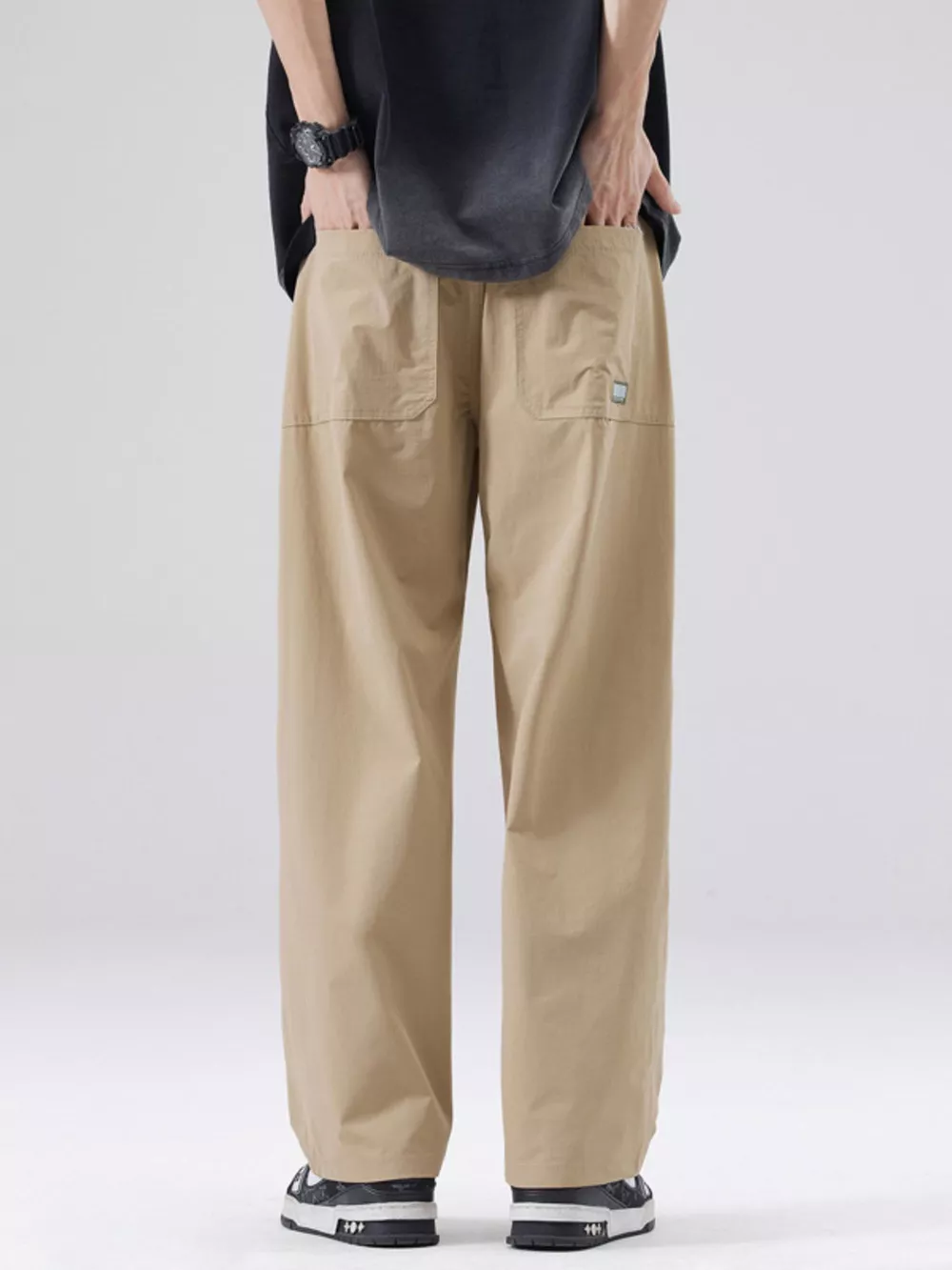 Men's Full Size Basic Style Wide Leg Pants Plus Size, image 6