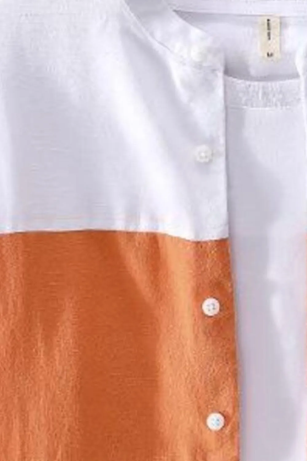 Men's Plus Size Color Block Button Up Shirt, image 2