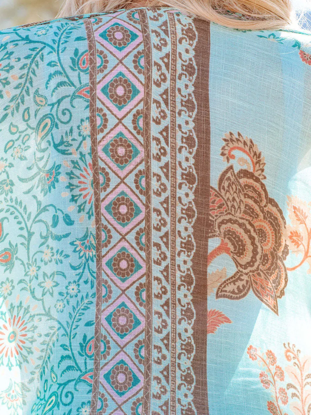 Printed Open Front Cover-Up, image 4