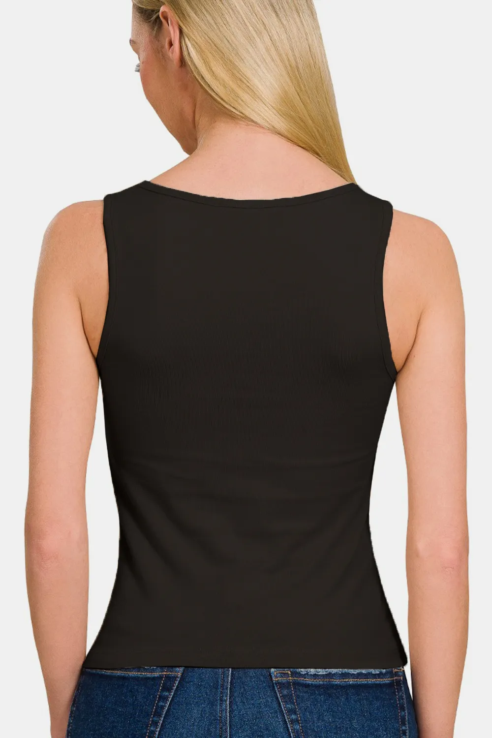 Square Neck Cropped Tank, image 2