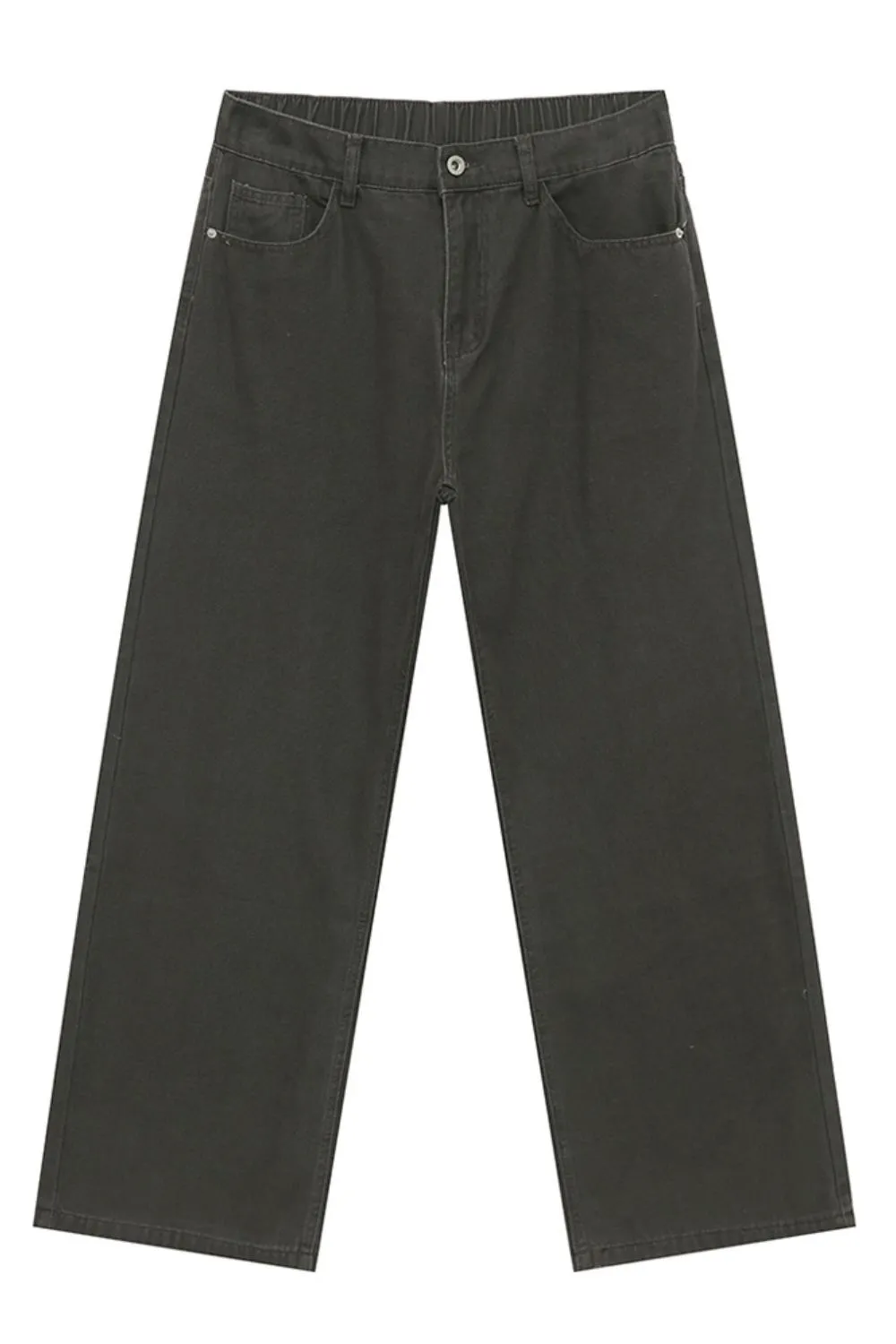 Straight-Leg Jeans with Back Elasticated Waistband, image 7