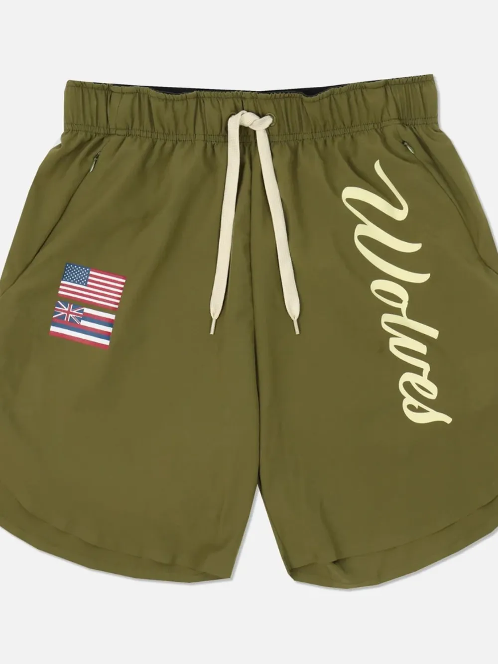 Men's Plus Size Drawstring US Flag Active Shorts, image 8
