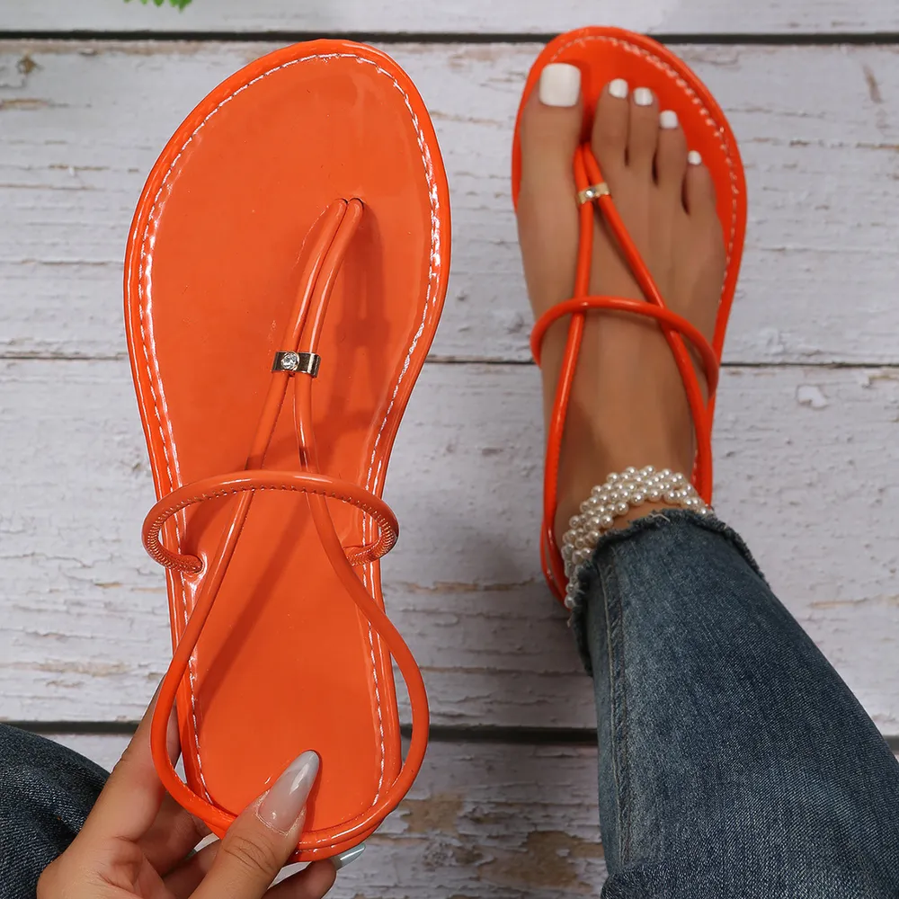 Toe Post Flats Sandals, image 2