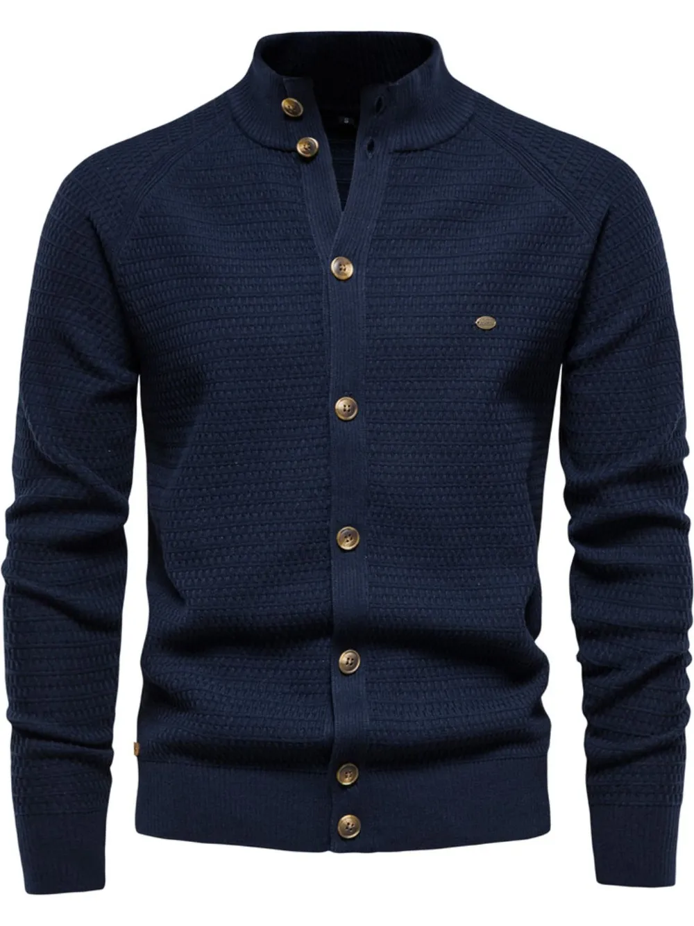 Men's Button Down Long Sleeve Cardigan, image 3