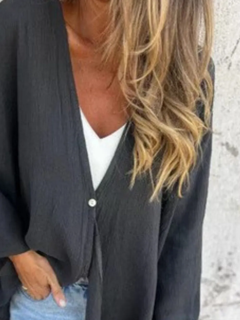 Full Size Oversized Button-Up Cardigan Plus Size, image 15
