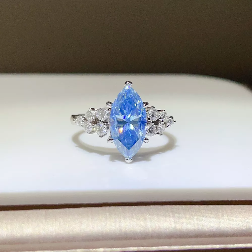 3 Carat 925 Sterling Silver Moissanite Ring