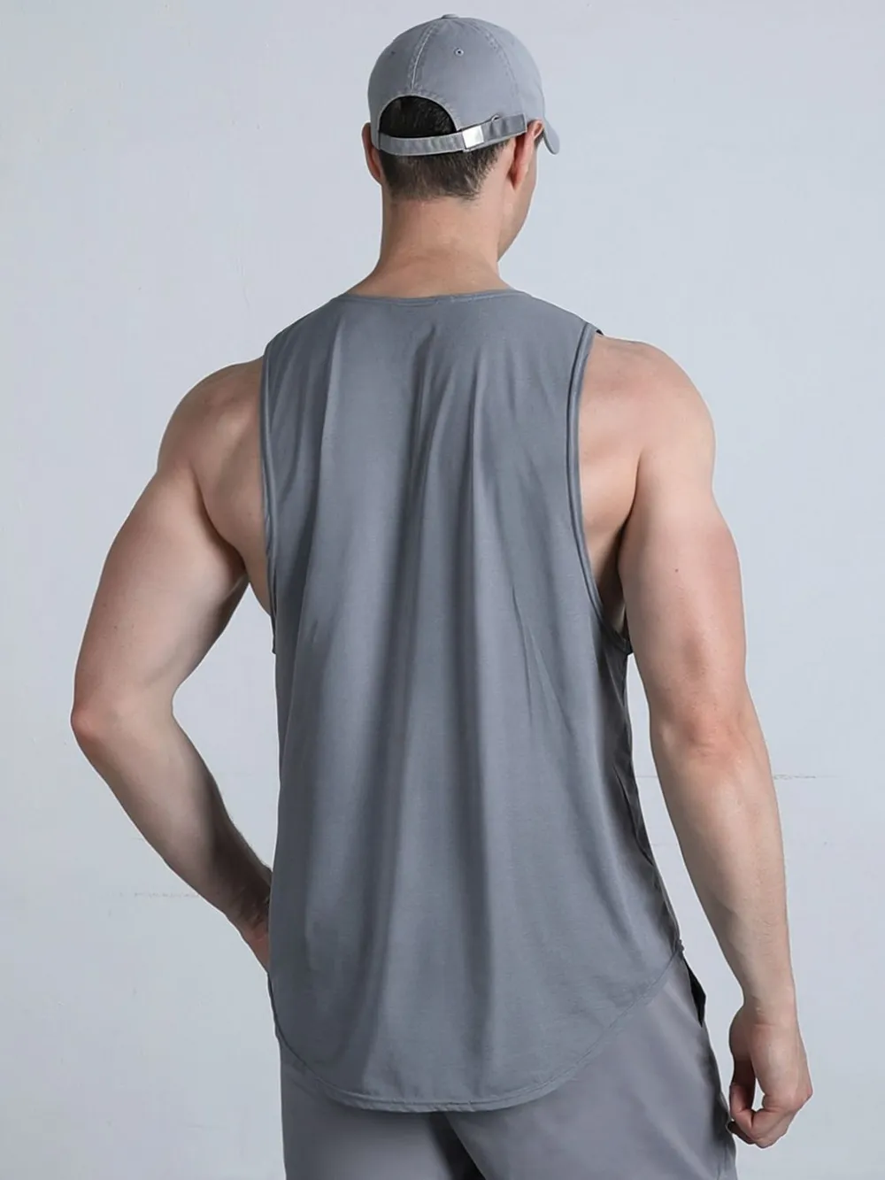 Men's Plus Size Round Neck Tank, image 5