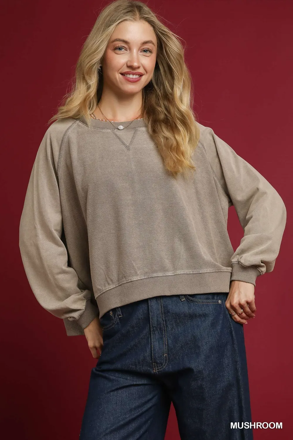 Mineral Wash French Terry Sweatshirt