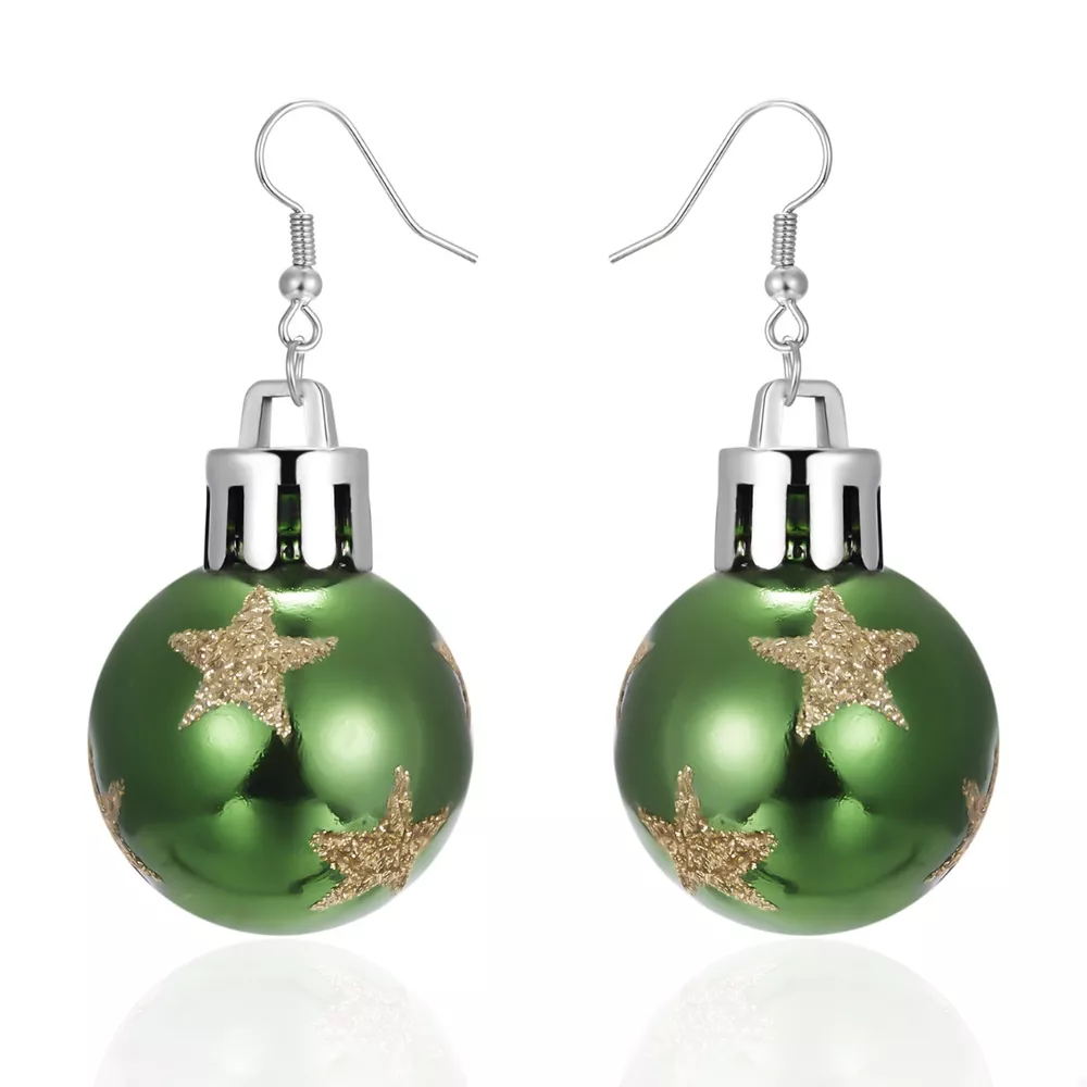 Christmas Ball Drop Earrings, image 5