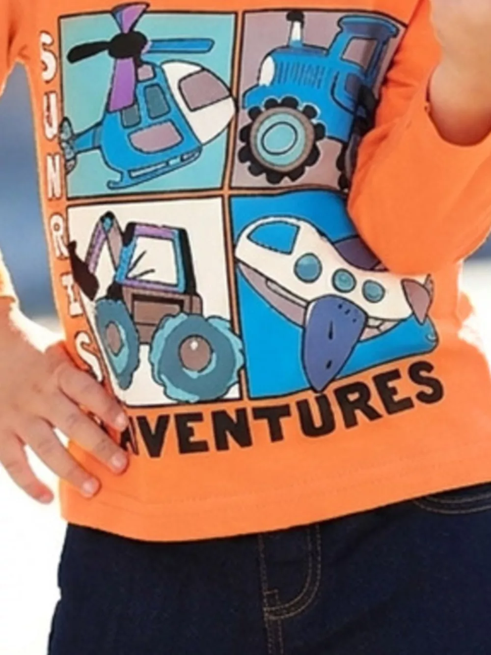 Children's Vehicle Graphic Long-Sleeve T-Shirt, image 5