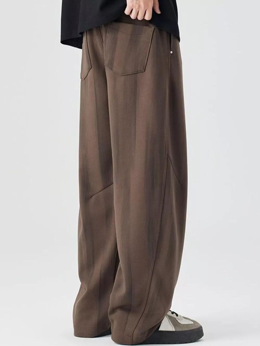 Men's Plus Size Relaxed Fit Drawstring Casual Pants, image 2
