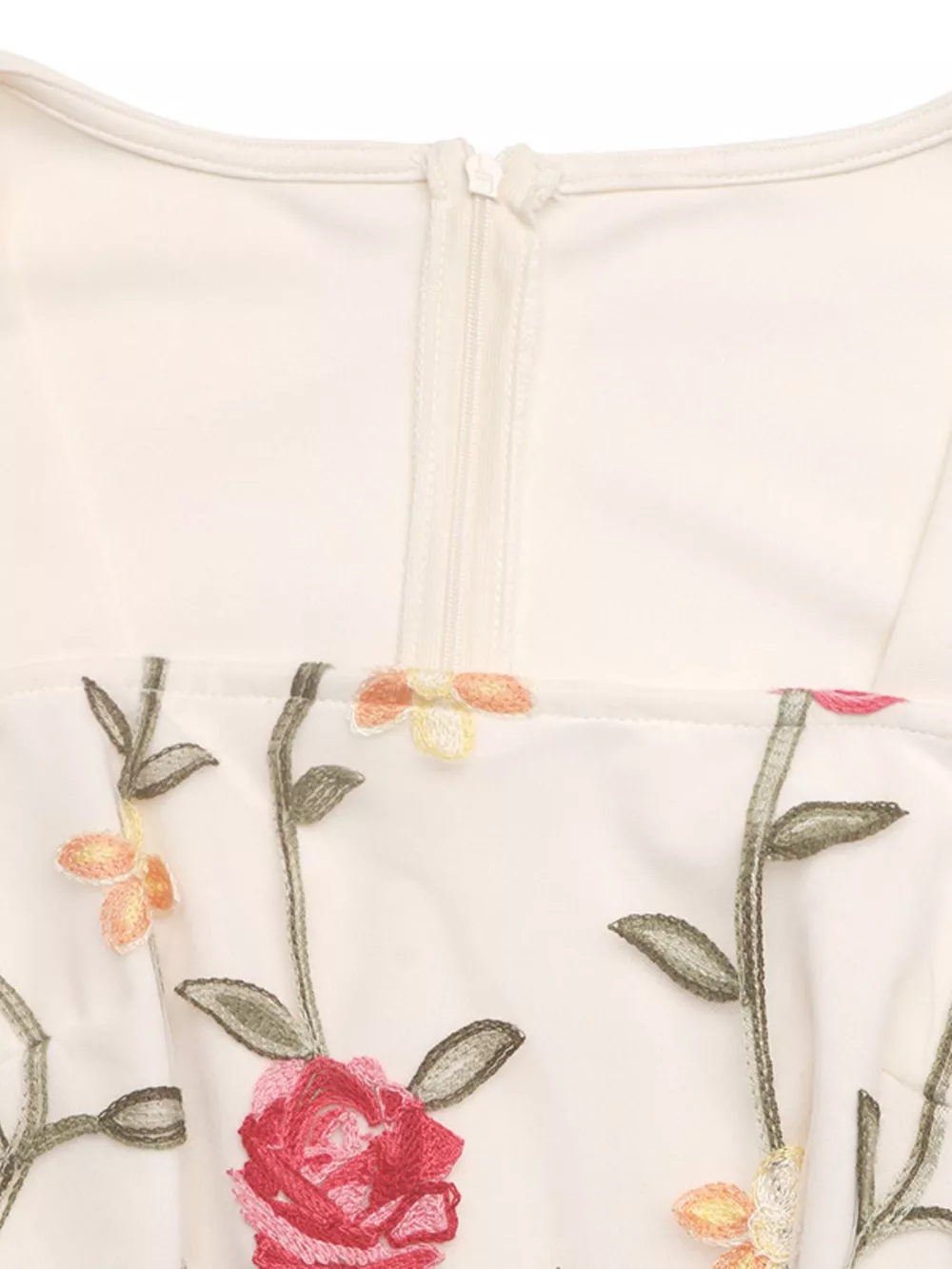 Floral Embroidered Ruffle Trim Jumpsuit, image 7