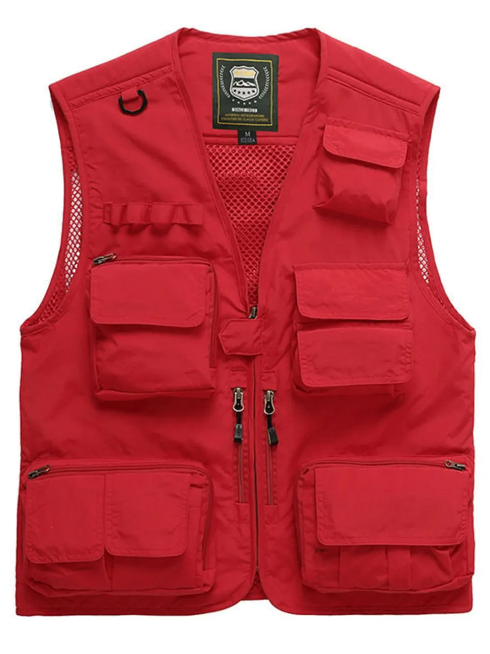 Men's Full Size Mesh Zip Up Vest Plus Size, image 3