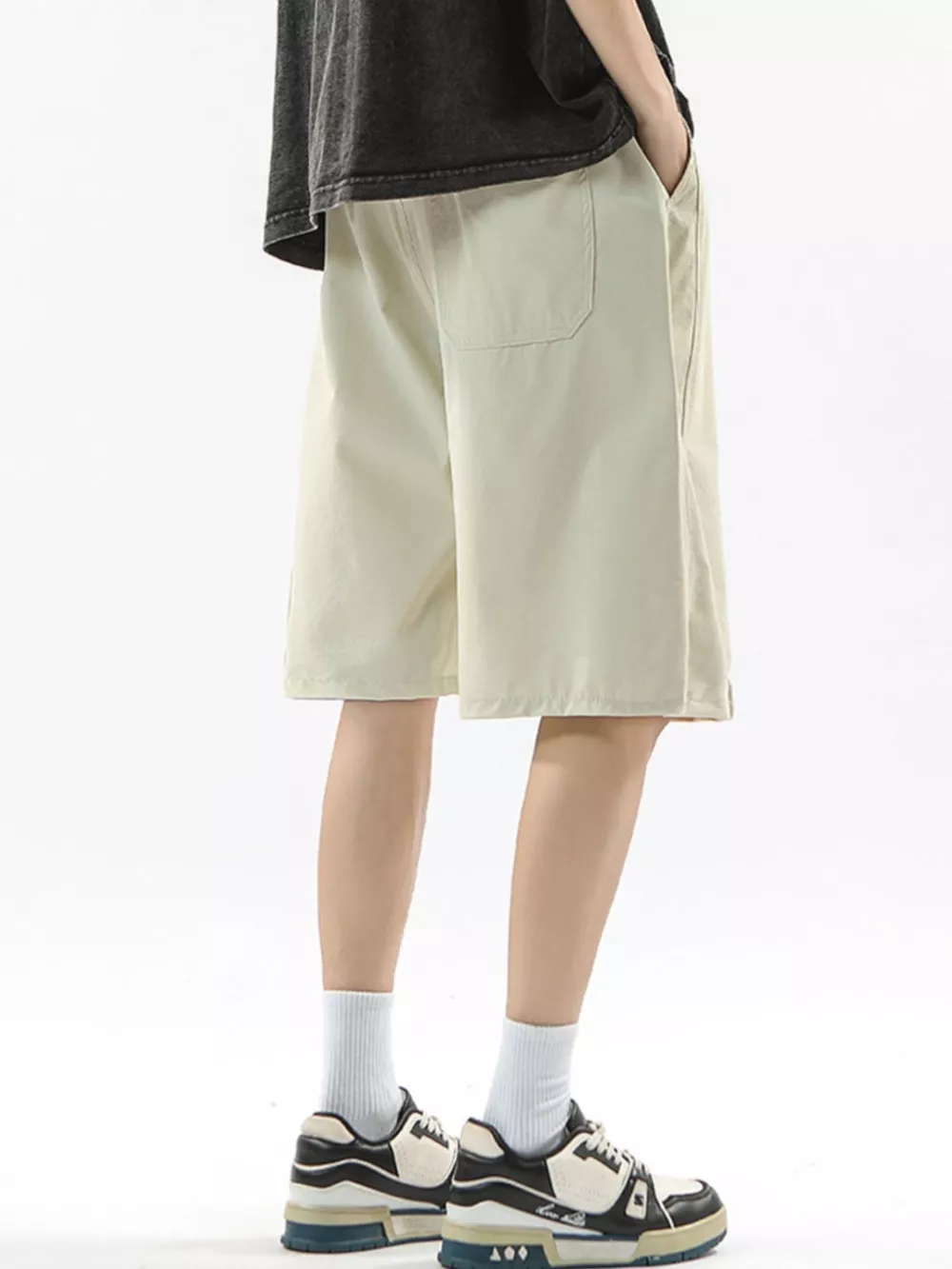Men's Full Size Drawstring Casual Loose-Fit Pants Plus Size, image 3