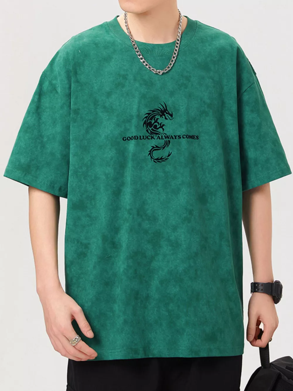 Men's Plus Size Round Neck Short Sleeve T-Shirt, image 6