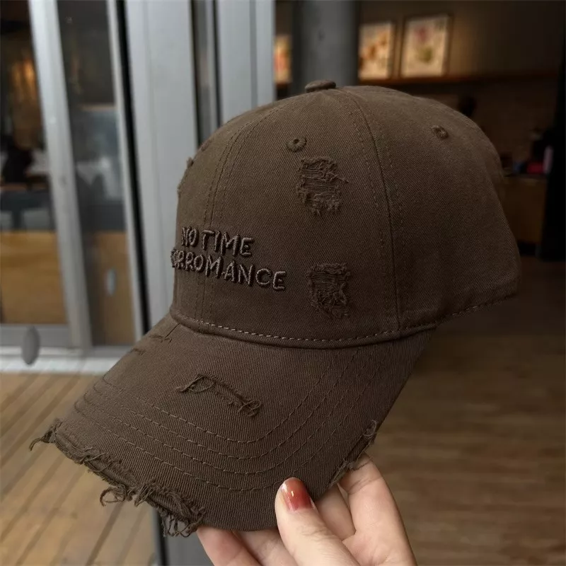 Distressed Embroidered Baseball Cap, image 4