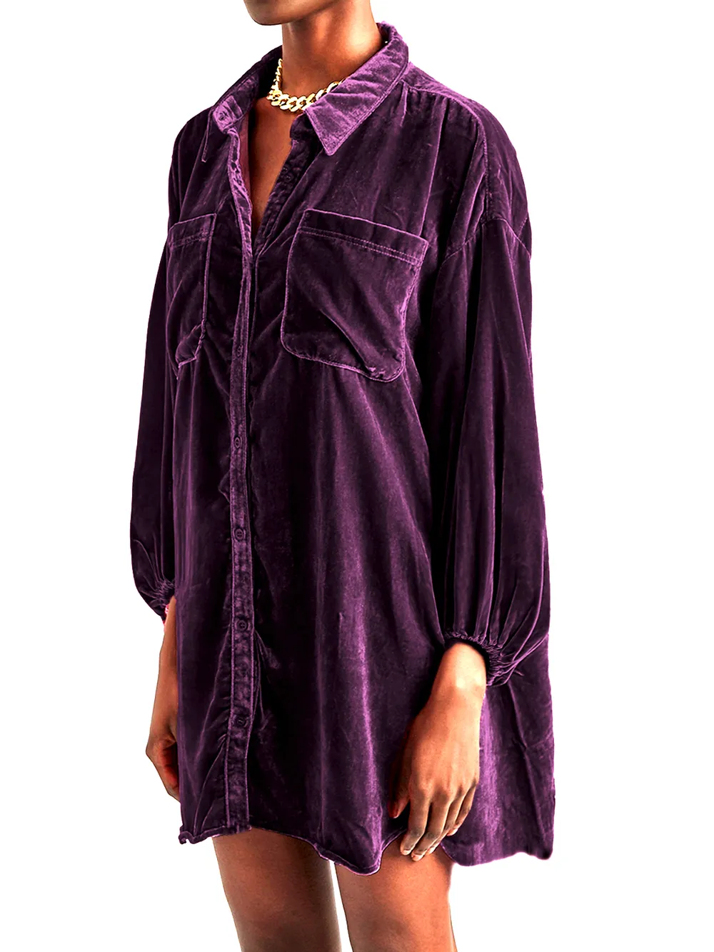 Collared Neck Button Down Long Sleeve Shirt, image 11