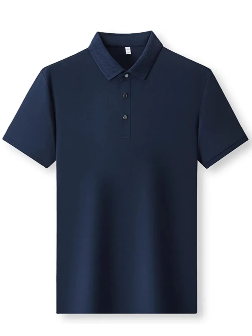 Men's Plus Size Button Detail Short Sleeve Polo, image 2