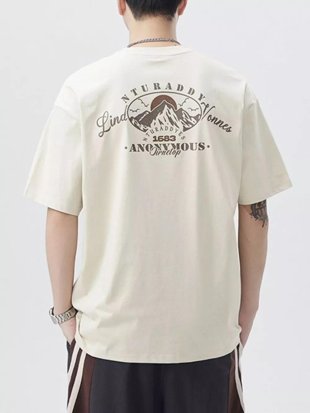 Men's Plus Size Round Neck Short Sleeve T-Shirt, image 8