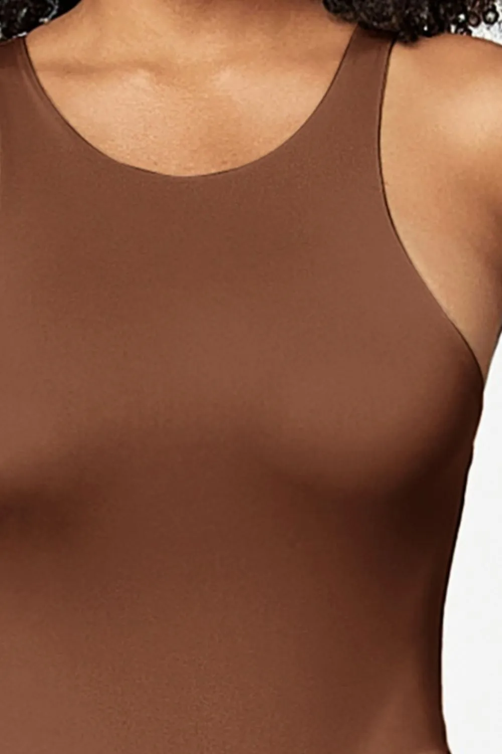 Full Size Round Neck Wide Strap Bodysuit, image 8