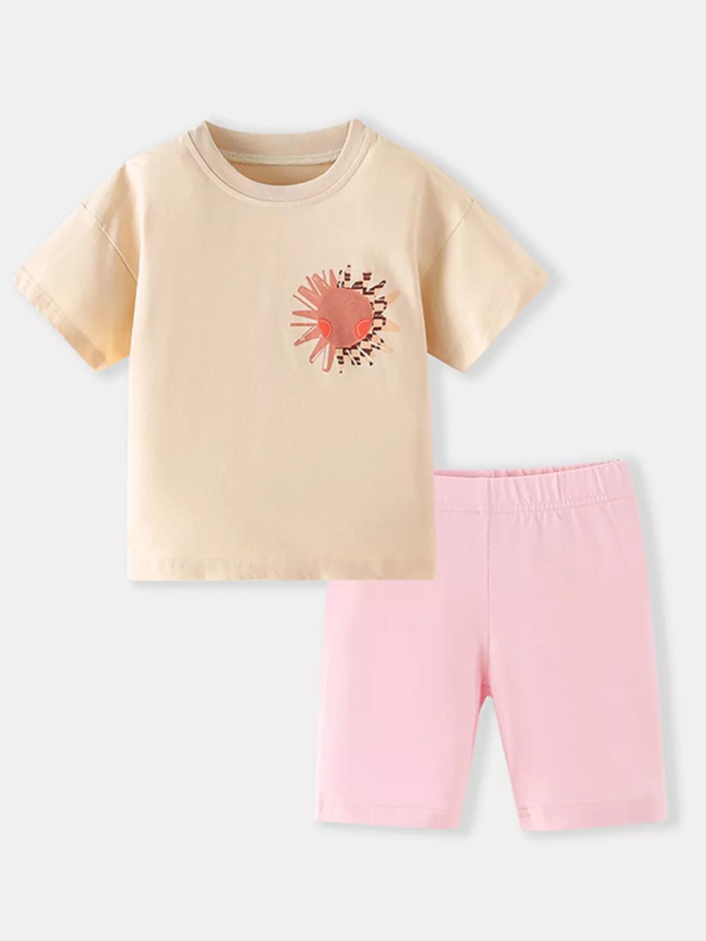 Children's Printed Short Sleeve T-Shirt & Shorts Set
