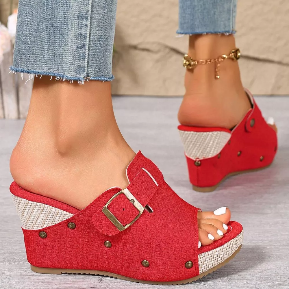 Open Toe Wedge Sandals, image 12