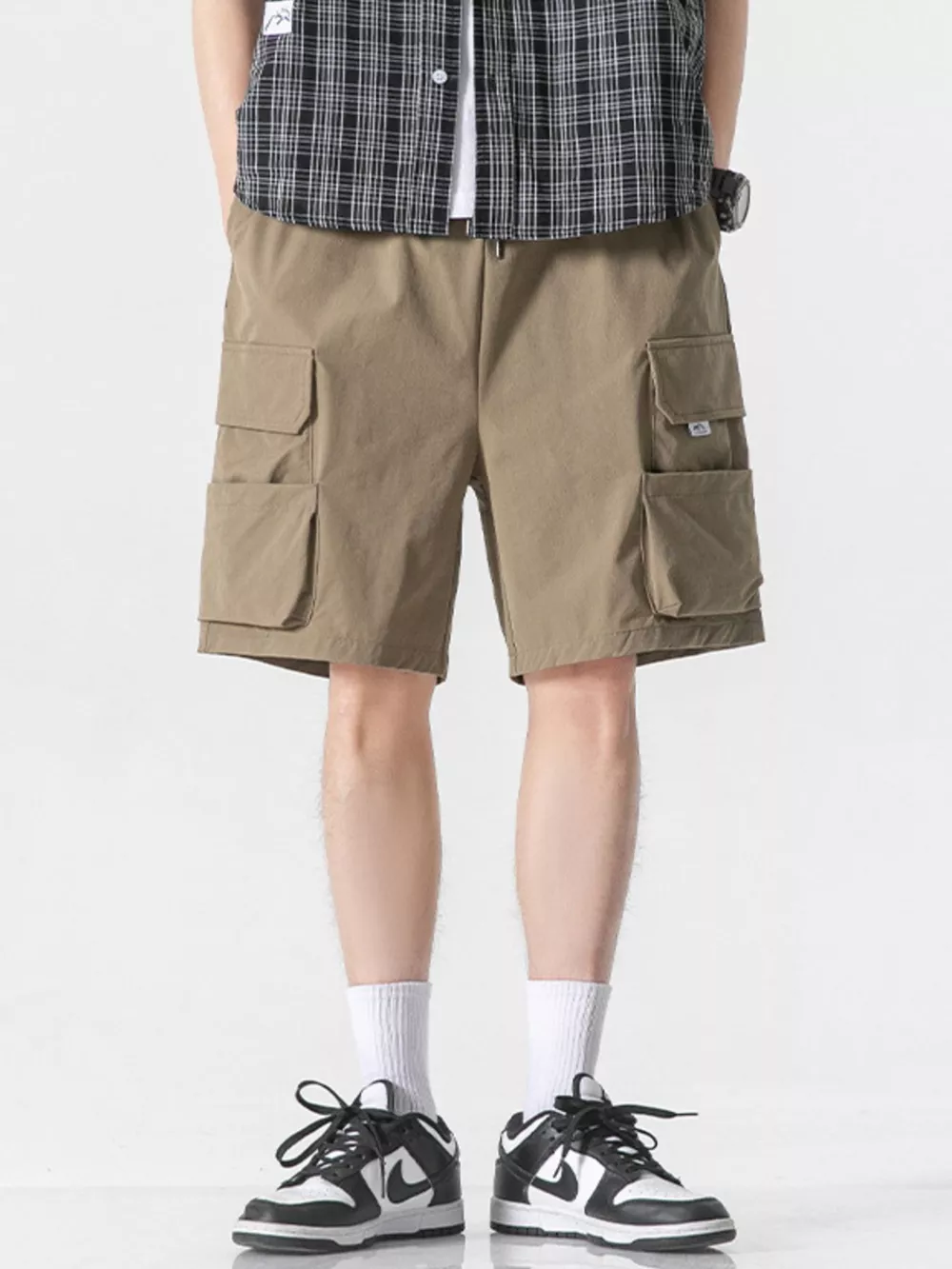 Men's Plus Size Loose Fit Cargo Shorts, image 4