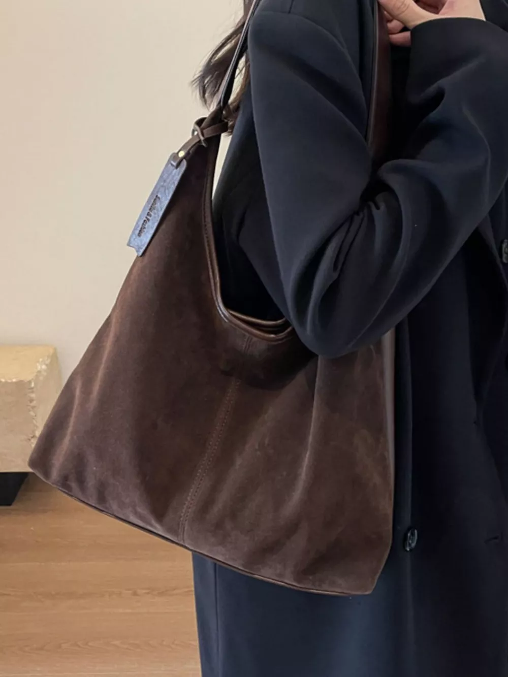Vintage Suede Shoulder Bag, image 5