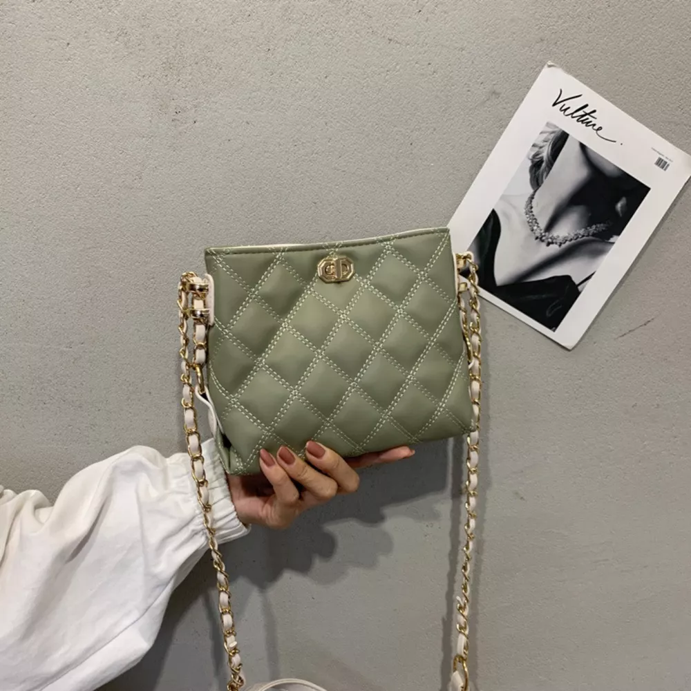 Quilted Chain Strap Crossbody Bag, image 5