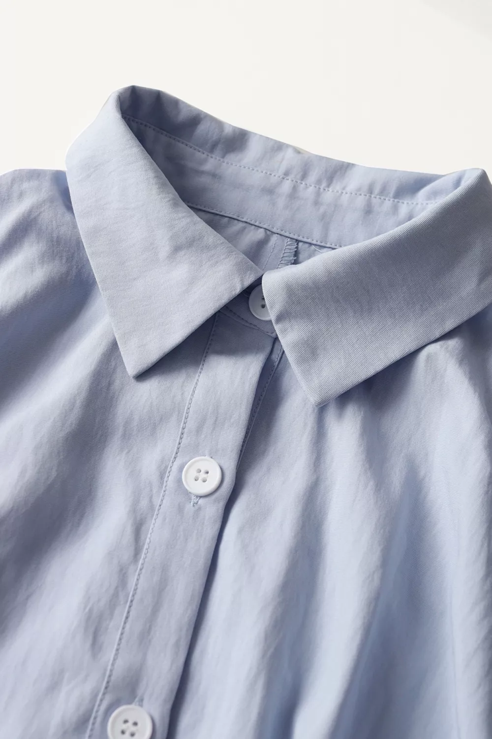 Button Up Short Sleeve Shirt Dress, image 6