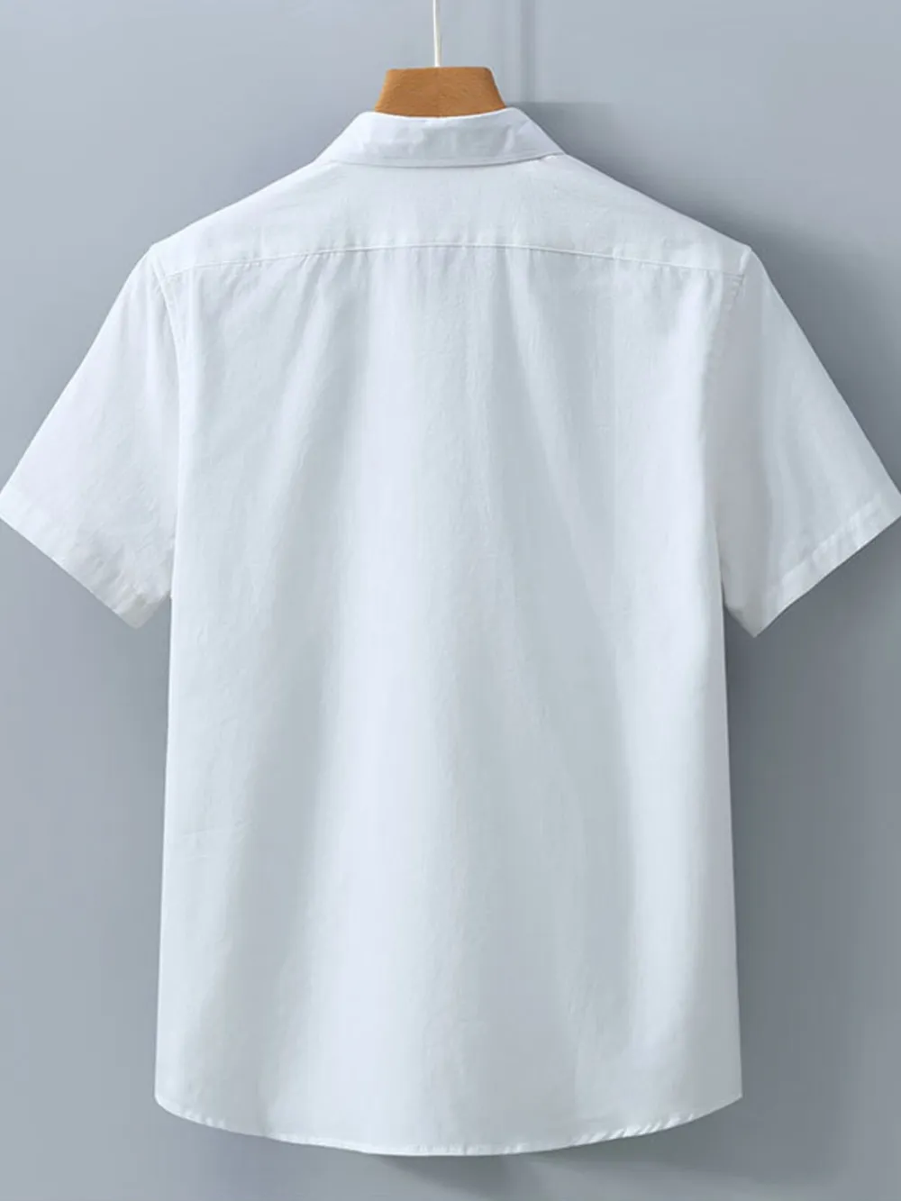 Men's Plus Size Button Up Short Sleeve Shirt, image 3