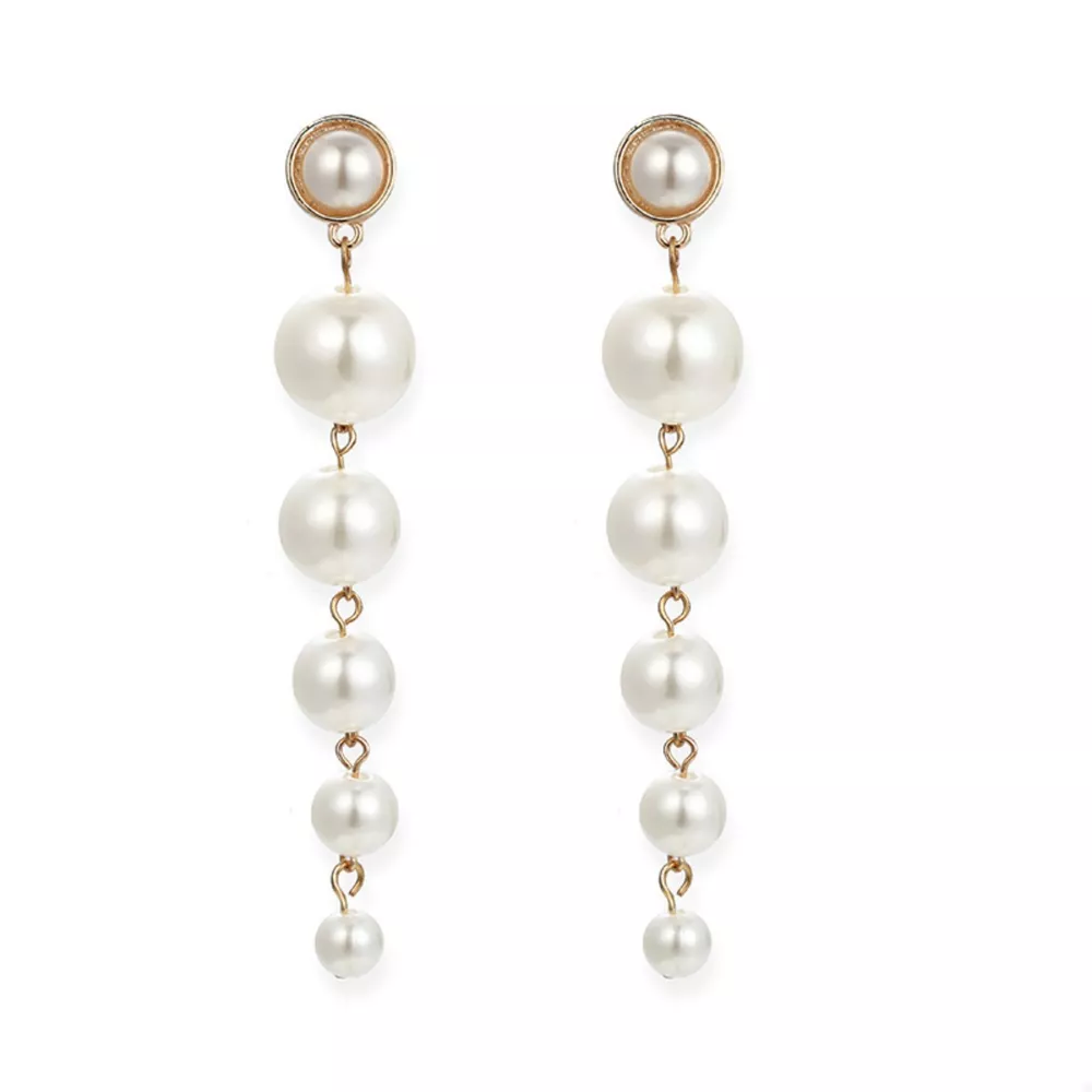 Pearl Drop Earrings, image 3