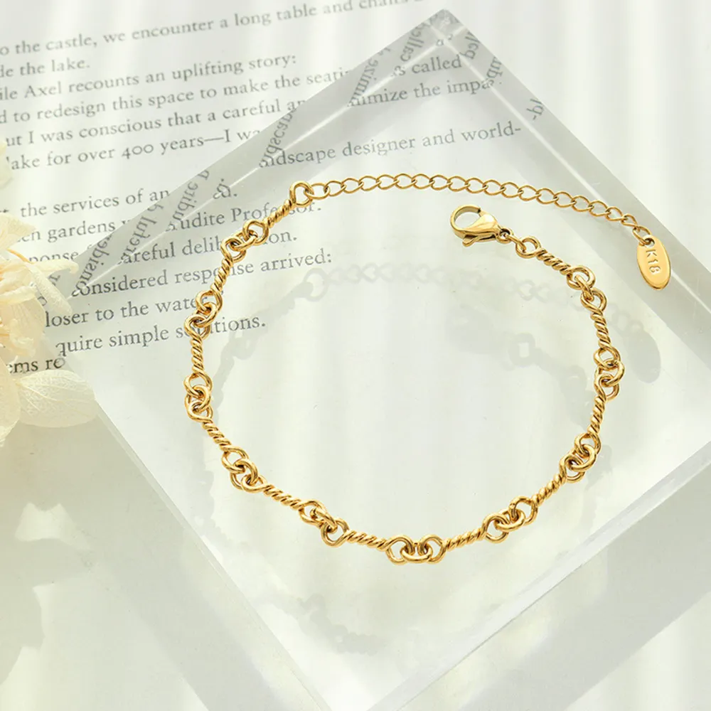Titanium Steel Link Chain Bracelet, image 4