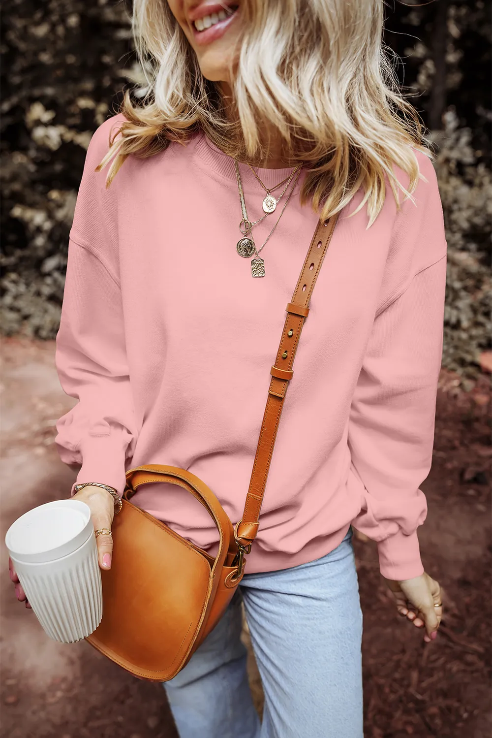 Round Neck Long Sleeve Sweatshirt, image 5