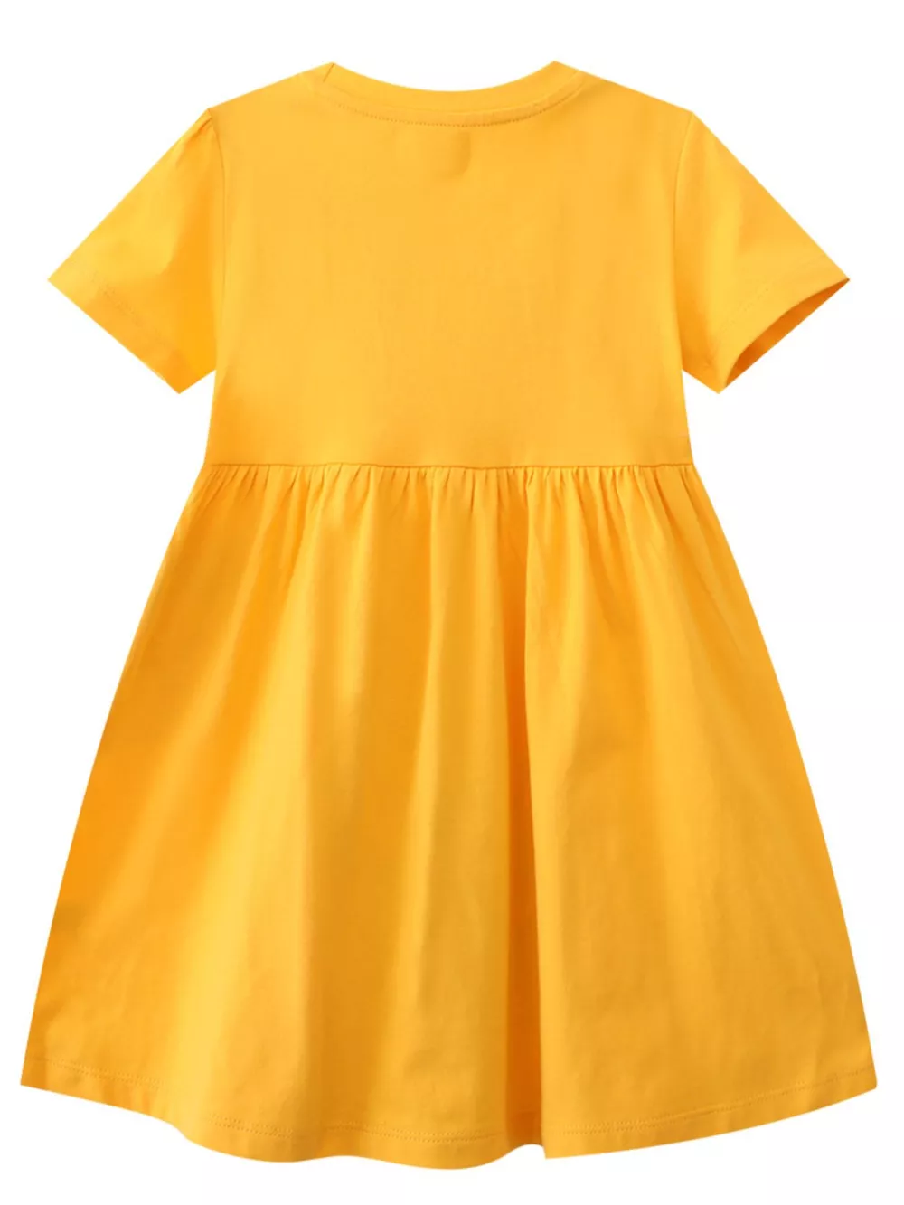 Children's Butterfly & Rainbow Round Neck Casual Dress, image 2