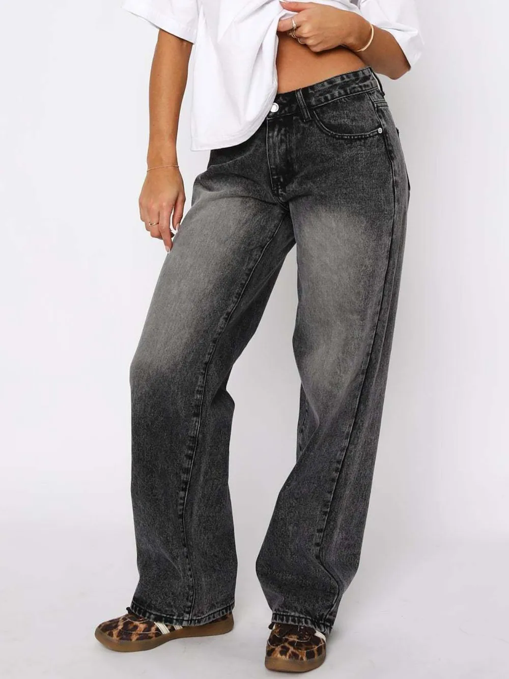 Wide Leg Jeans with Pockets, image 13