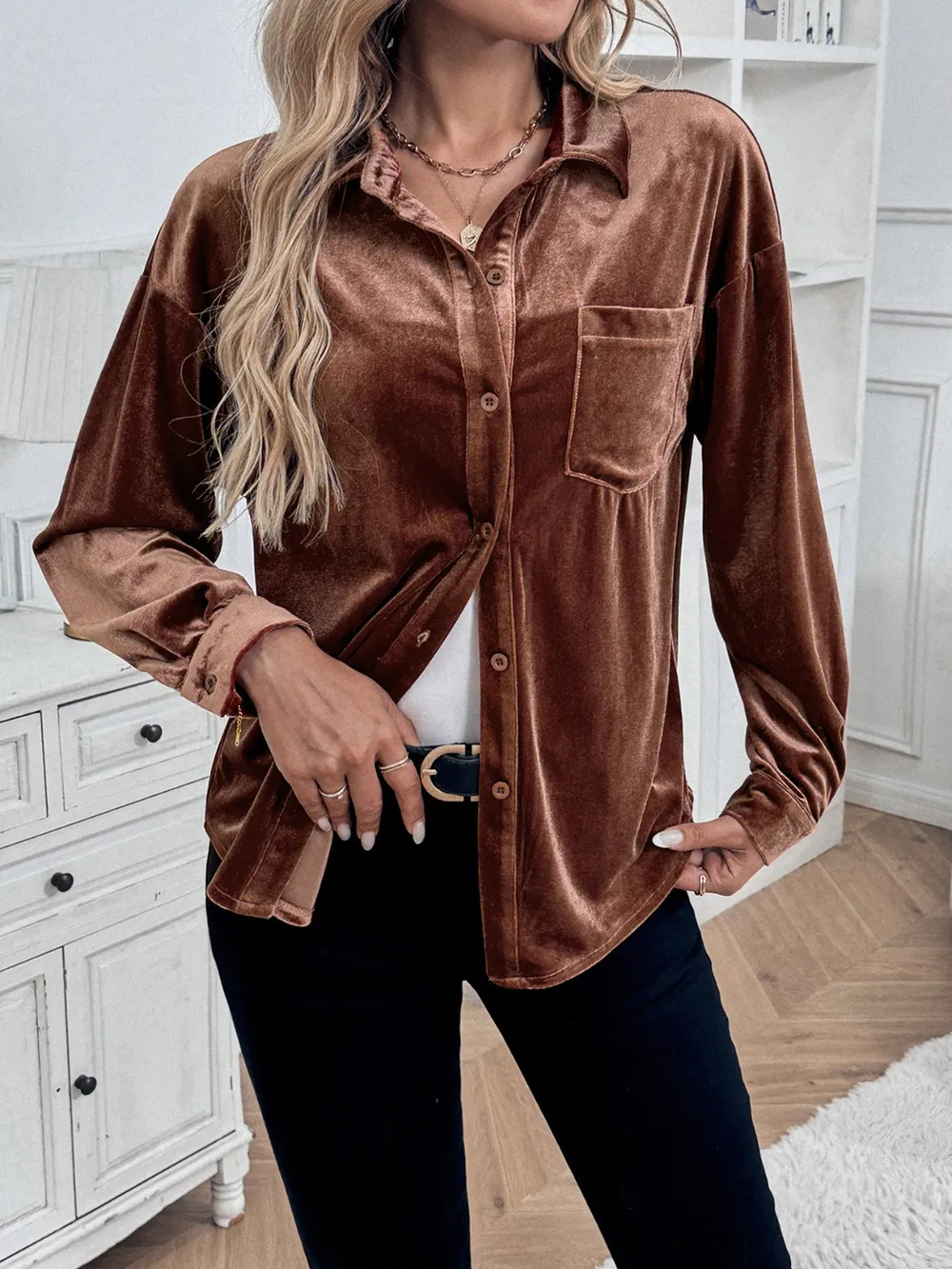 Button Up Long Sleeve Shirt, image 2