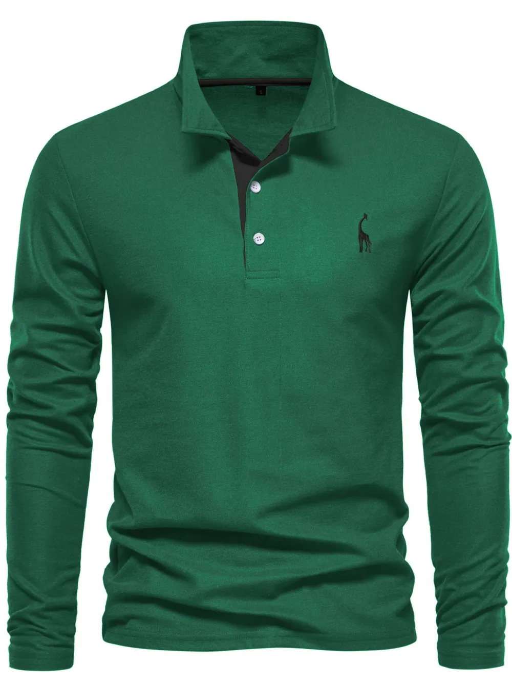 Men's Slim Fit Long Sleeve Polo, image 5