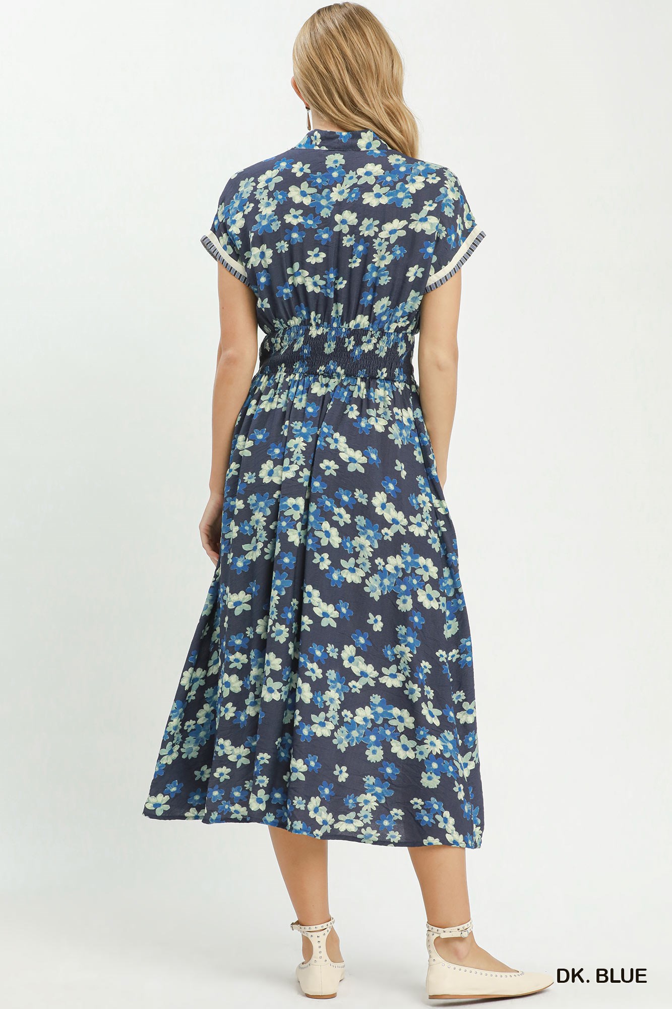 Ruffle Sleeve Henley Shift Dress, image 3