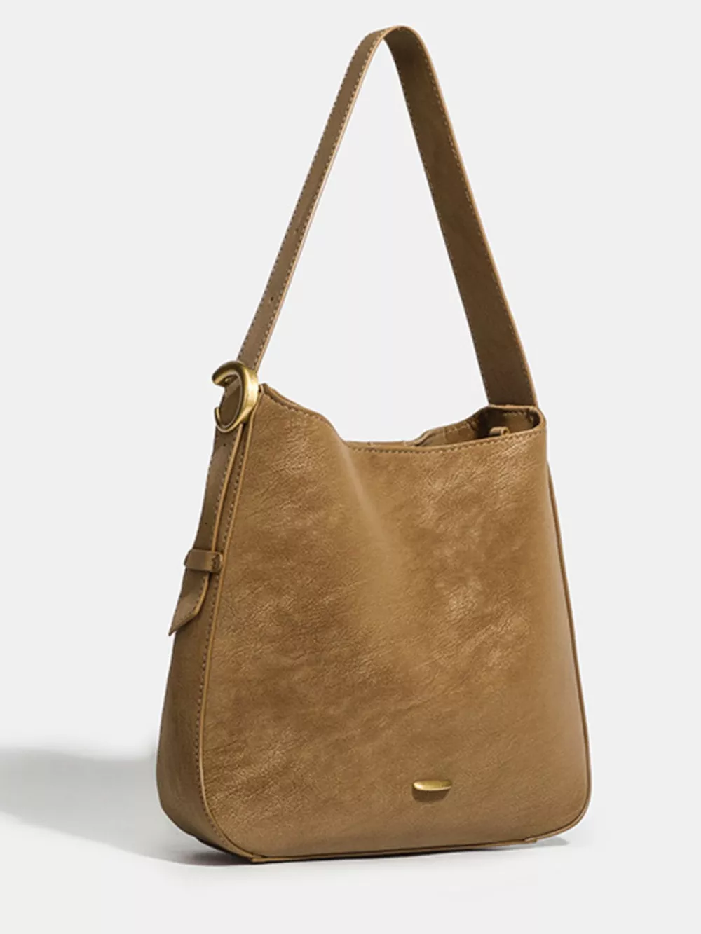 Casual Faux Leather Shoulder Bag, image 3