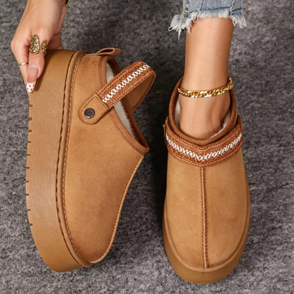 Platform Suede Fur-Lined Boots, image 6