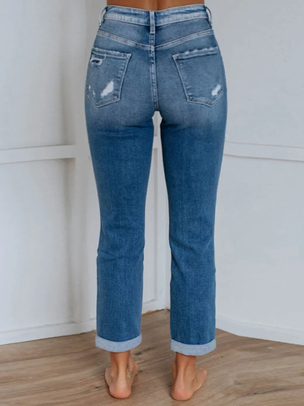 Distressed Jeans with Pockets, image 2