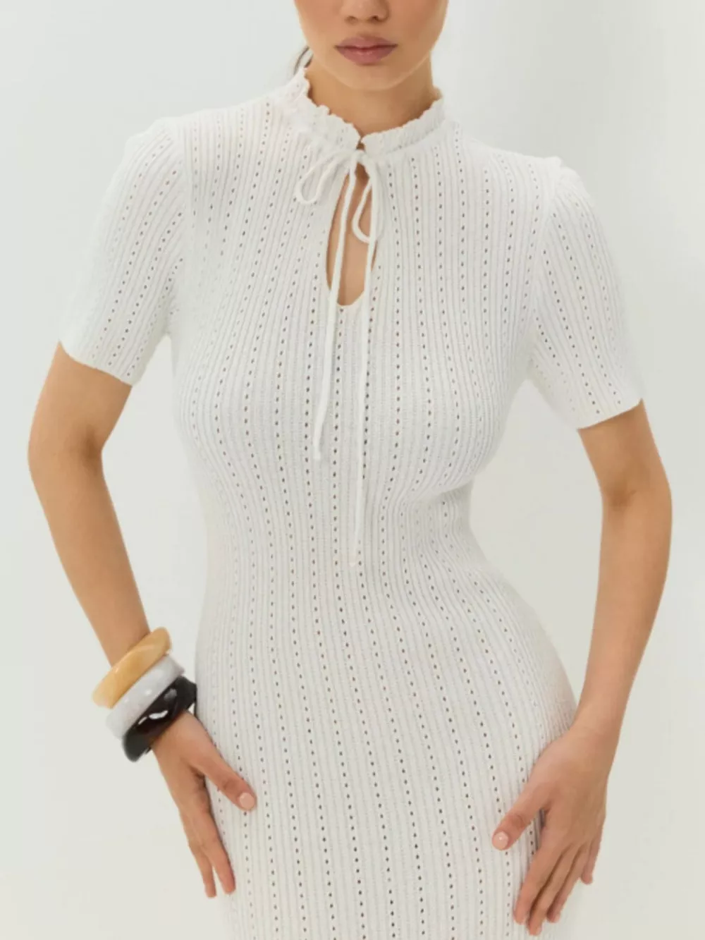Short Sleeve Knitted Mermaid Dress, image 22