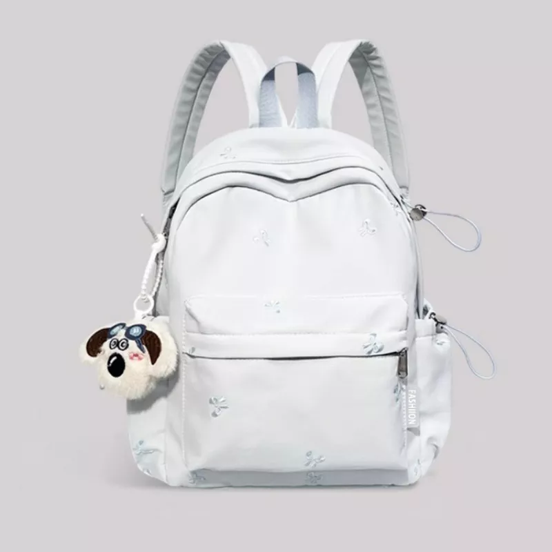 Embroidered Lightweight Backpack Bag, image 2