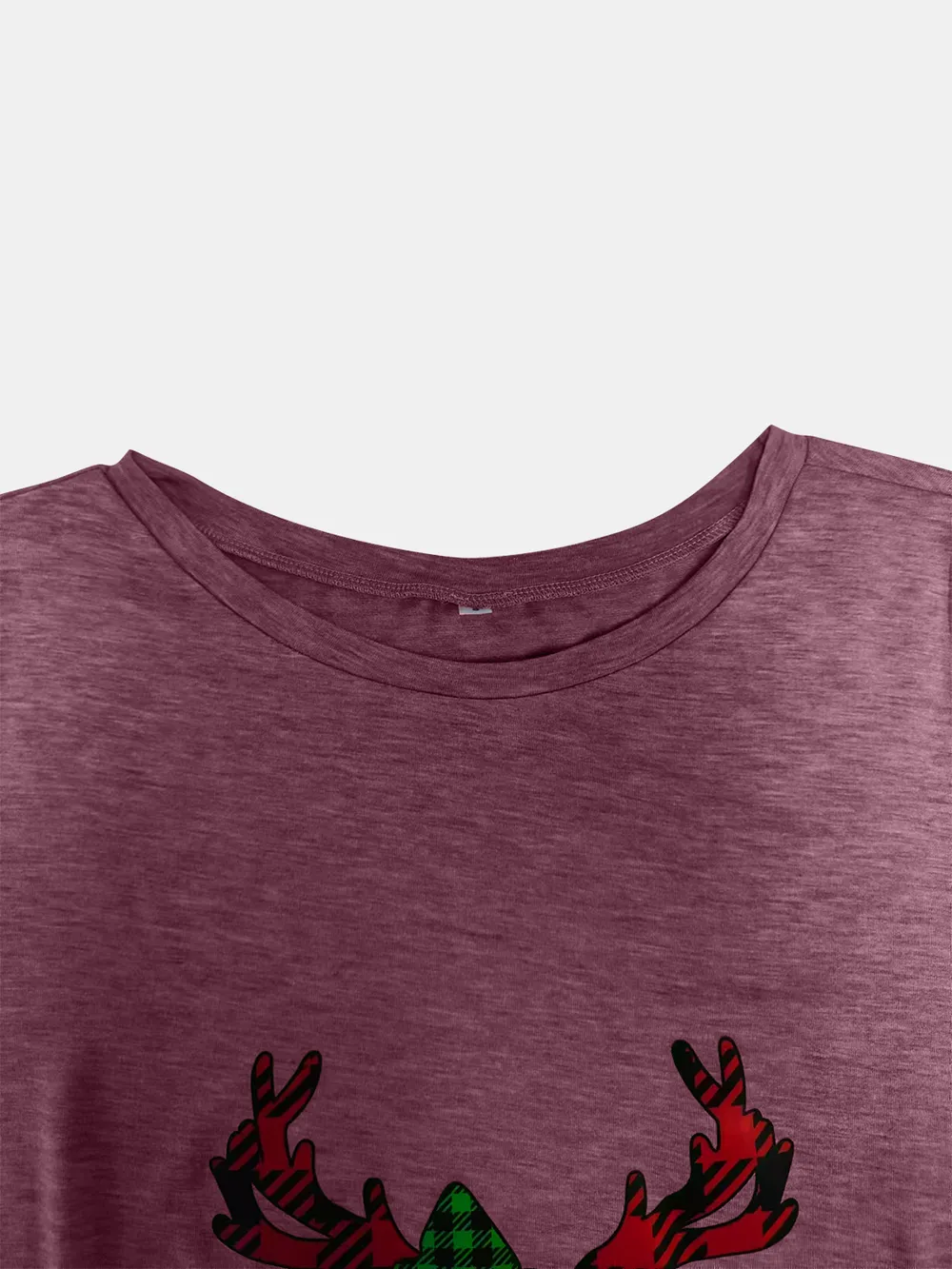 Full Size Reindeer Round Neck Long Sleeve T-Shirt, image 9